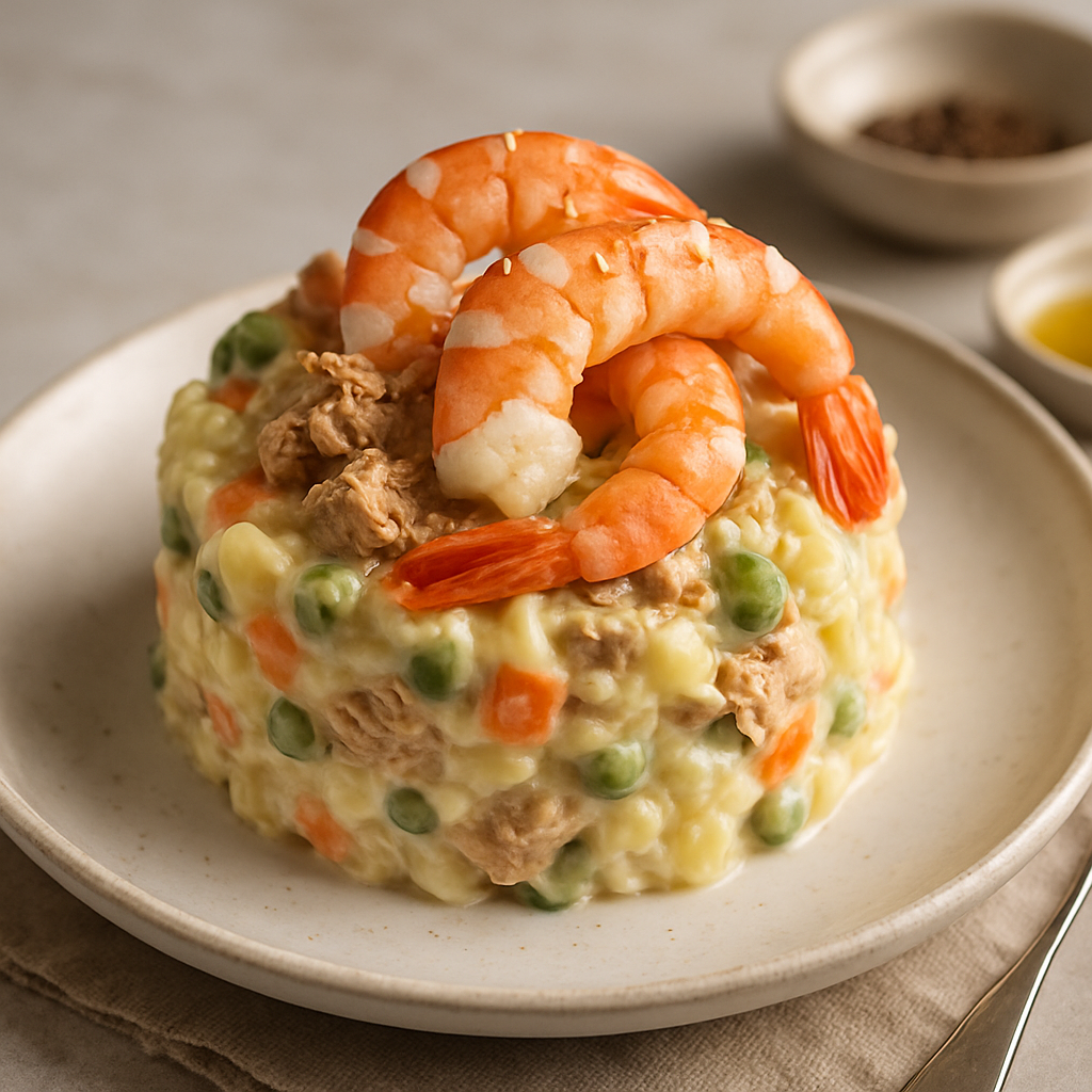 Ensaladilla de langostinos y atún