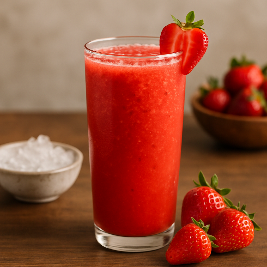 Jugo natural de fresa