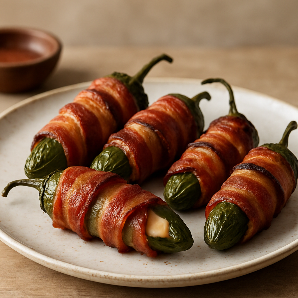Jalapeños con Tocino